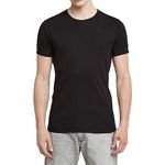 G-Star Raw Base t s/s, Herren Shirt T-Shirt, bequem sitzend, elastischer Baumwoll-Jersey, Schwarz, Größe M