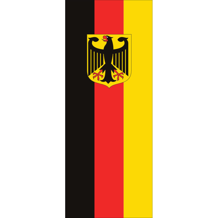 Flagge Deutschland mit Adler 160 g/m² ca. 200 x 80 cm