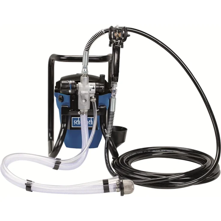 Scheppach ACS3000 AIRLESS Farbsprühsystem 517 mm Düsendurchmesser Schlauchlänge 7,6 m max. Förderdruck 207 bar Fördermenge 1,1 ml/min Farbsprühgerät 750W für Lacke und Farben – Bild 6