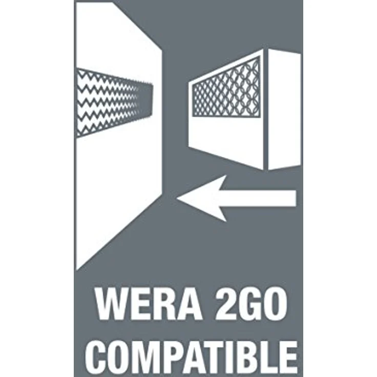Wera 05135918001 Kraftform Kompakt Zyklop Mini 2 Bit-Ratschen-Satz, Schwarz, Chrom, Grün, 27 Stück – Bild 6