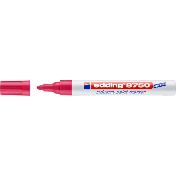 Edding Industrie-Lackmarker 8750 rot Strich-B.2-4mm Rundspitze EDDING VE: 10
