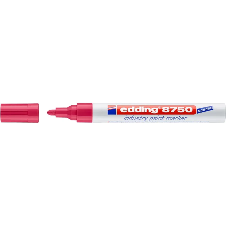 Edding Industrie-Lackmarker 8750 rot Strich-B.2-4mm Rundspitze EDDING VE: 10 – Bild 1