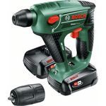 Bosch Uneo Maxx 0603952327 Power for All 18V Akku-Bohrhammer 2 x 2,5 Ah mit Akku mit Ladegerät mit Tragekoffer