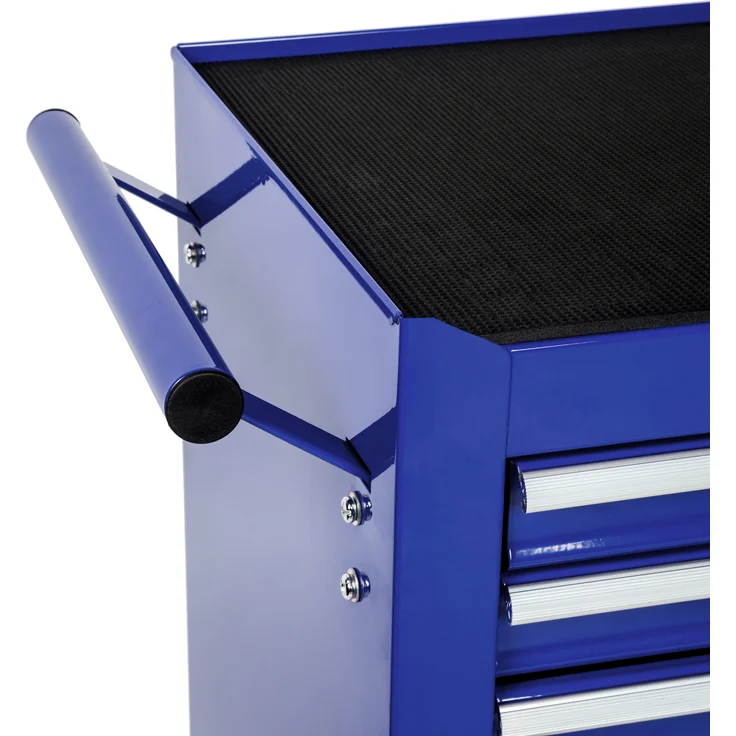 tectake Werkzeugwagen mit 7 Schubladen blau – Bild 4