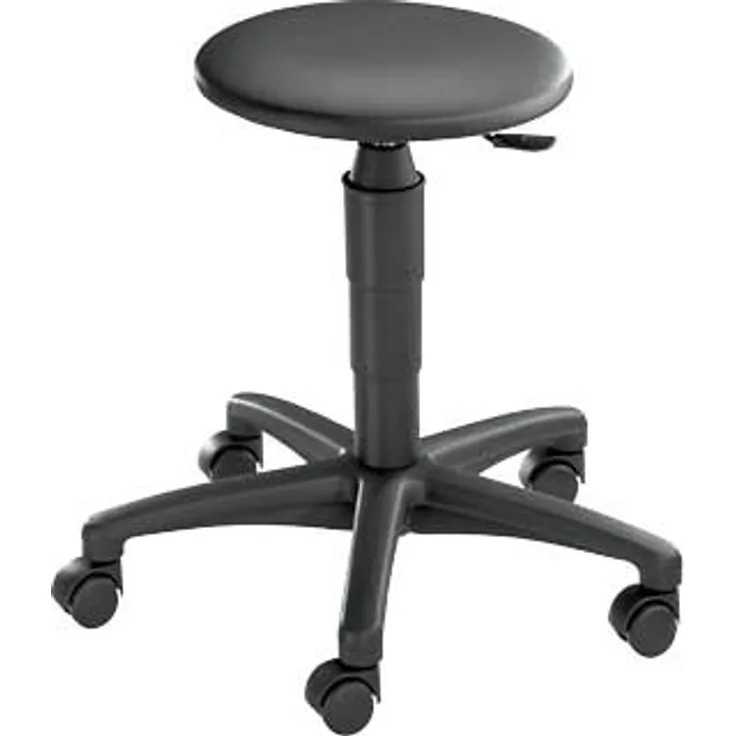 Tec 60 Arbeitshocker schwarz Kunstleder