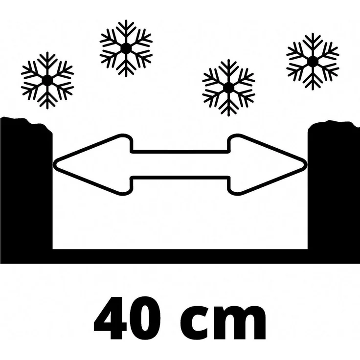 Einhell GE-ST 36-40 Akku-Schneefräse 18 V Li E Power X-Change, ohne Akku und Ladegerät, Arbeitsbreite 40 cm, max. Schneehöhe 20 cm Elektrostart – Bild 8
