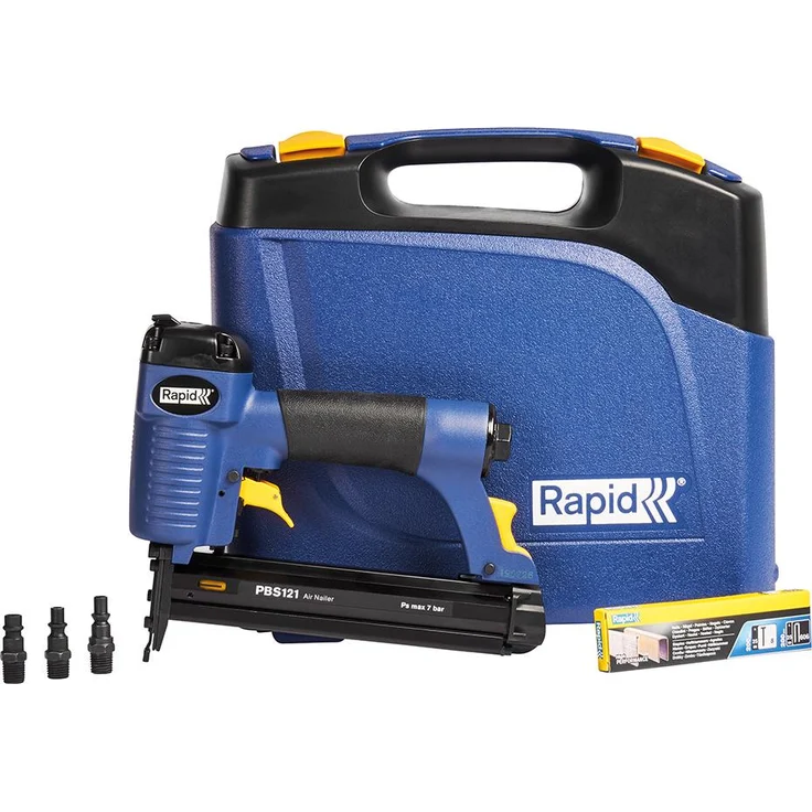 Rapid Drucklufttacker und –Nagler PBS121 für dickeres Holz, für Klammern 12-30 mm und Nägel 15-30 mm – Bild 2