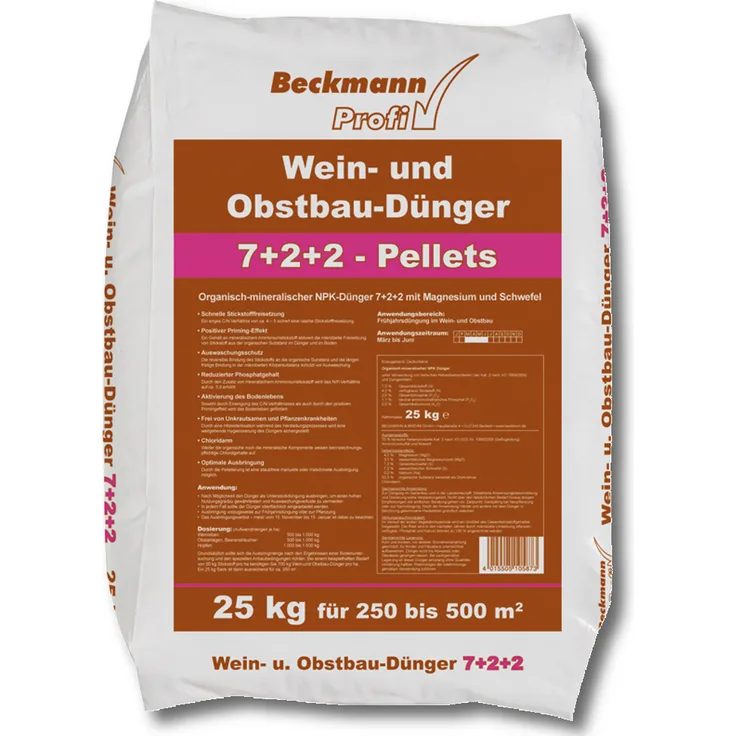 BECKMANN PROFI Wein- und Obstbaudünger, 25 kg