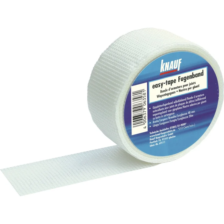 Knauf Gipsfaser-Fugenband, easy-tape, weiß, 20 m-Rolle – Bild 1