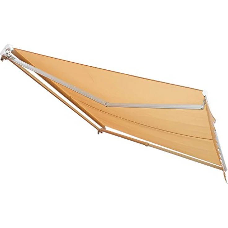 Markise Alu-Markise Aluminium-Gelenkarm-Markise 4,5x3m Sonnenschutz Balkon Beige - cremeweiß - Outsunny – Bild 5