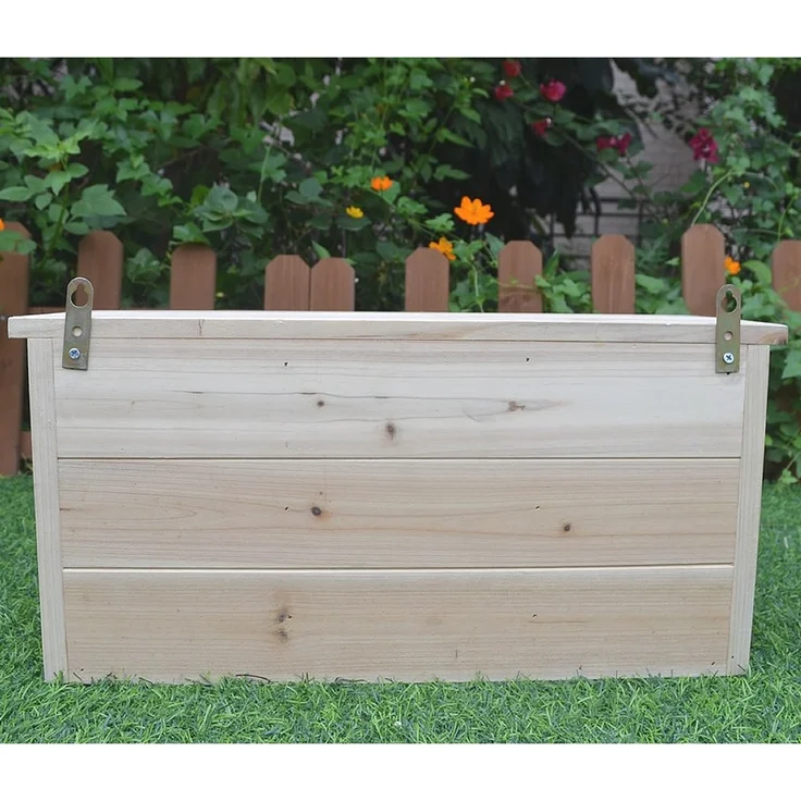 Nistkasten mit 3 Nistkammern Spatzenhaus Kolonienbrüter Spatzenvilla Vogelhaus – Bild 5