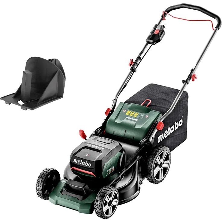 Metabo Akku Rasenmäher RM 36-18 LTX BL 46 (2x 18 Volt Li-Ion für große Flächen bis 800 m², Mulchfunktion, Schnittbreite: 46 cm, bürstenloser Motor) ohne Akku und Ladegerät, im Karton – Bild 2