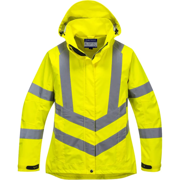 Portwest atmungsaktive Damen Warnschutzjacke, 40+ UPF Gelb XL