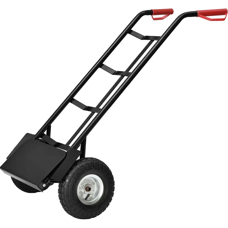 Juskys Sackkarre Basic klappbar | 100 kg belastbar | große Luftreifen | Kunststoff Griffe | Stahl – Bild 8