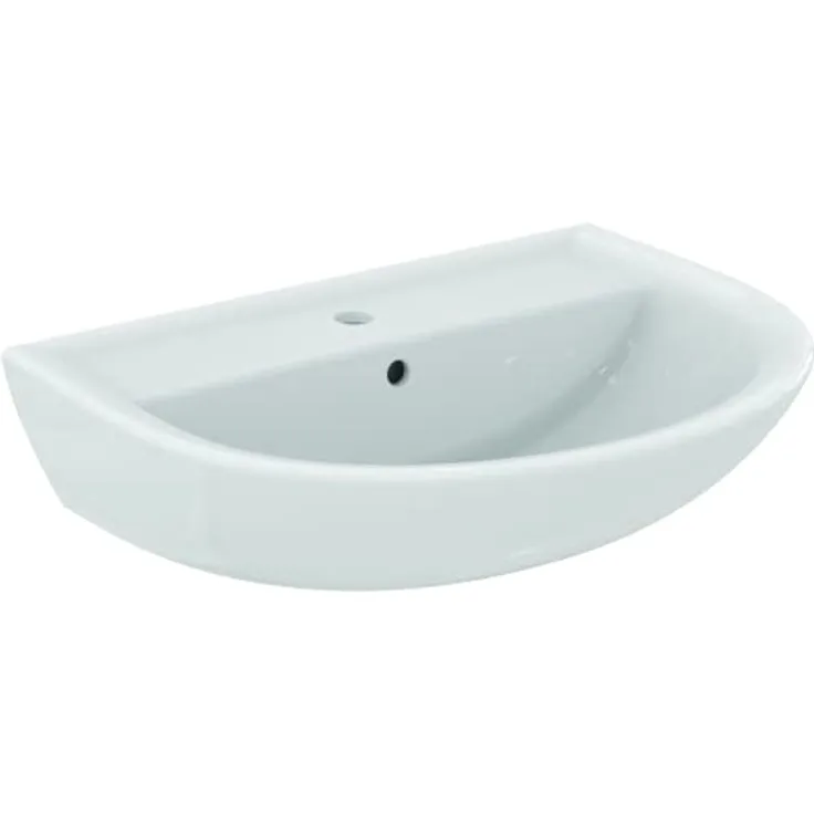 IDS Handwaschbecken EUROVIT 1 HL mit Überlauf 635x495x180mm weiß