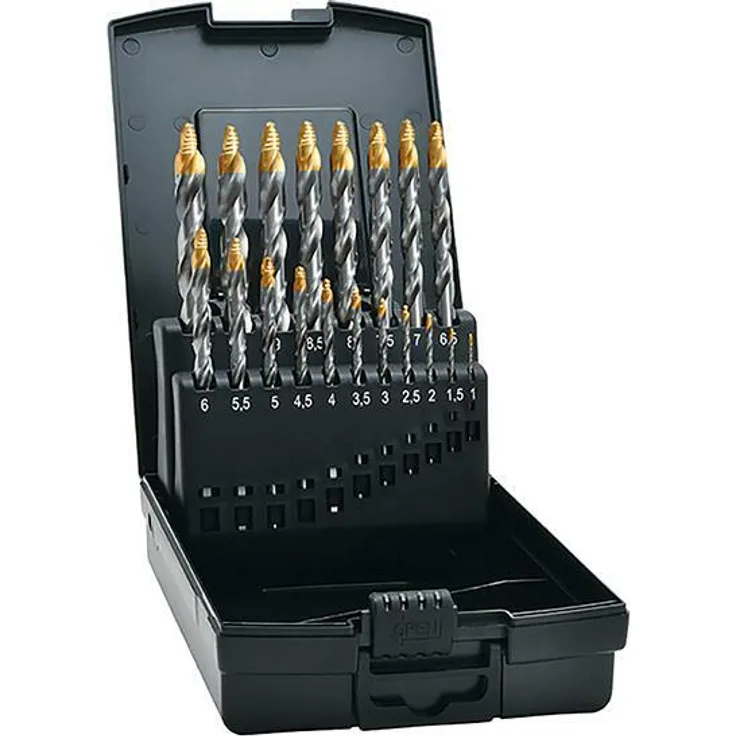 Exact 74561 HSS TIN-TIP Spiralbohrer DIN 338 1 Set