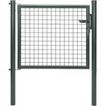 Alberts Wellengitter-Einzeltor mit Zubehör | anthrazit-metallic | Breite 100 cm | Höhe 75 cm 
(600099)