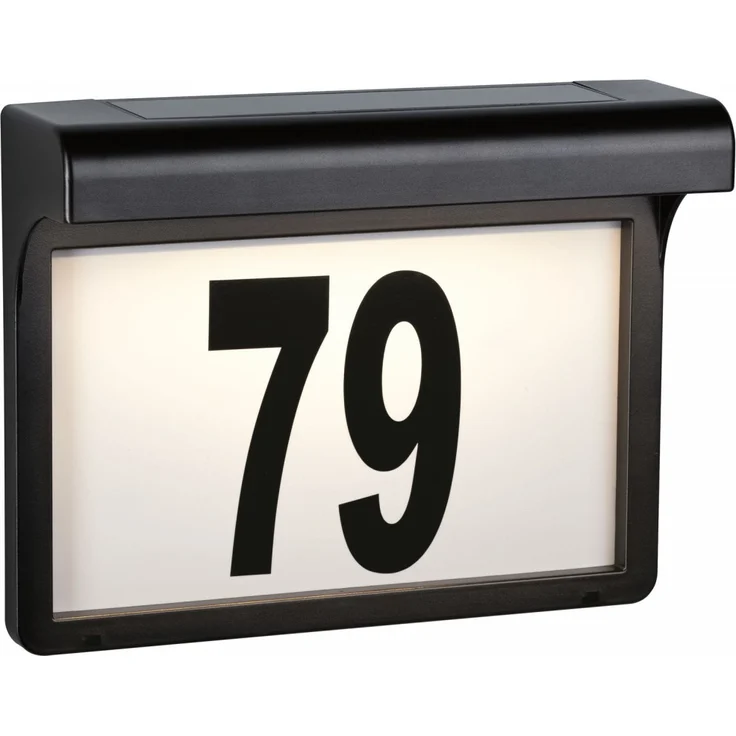 Paulmann Solar Hausnummernleuchte Dayton II IP44 3000K Schwarz – Bild 5