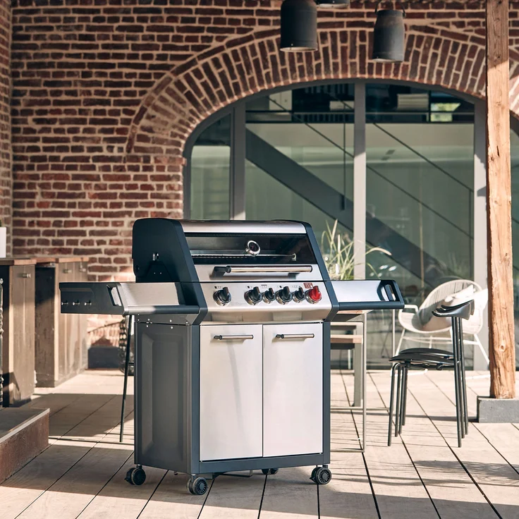 Enders Gasgrill Monroe Pro 4 SIK Turbo Campinggasgrill Standgrill Profigrillwagen – Bild 2