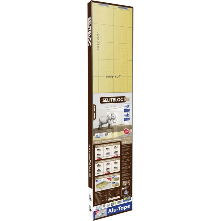 Selitbloc GripTec Vinyl- Designboden-Unterlage Faltplatte 1,5 mm stark 1,20 m x 8,5 m