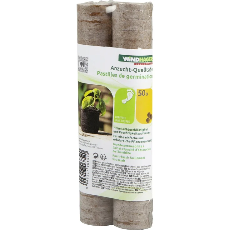Windhager Kokosquelltabs 3,5 cm, 50 Stück – Bild 1
