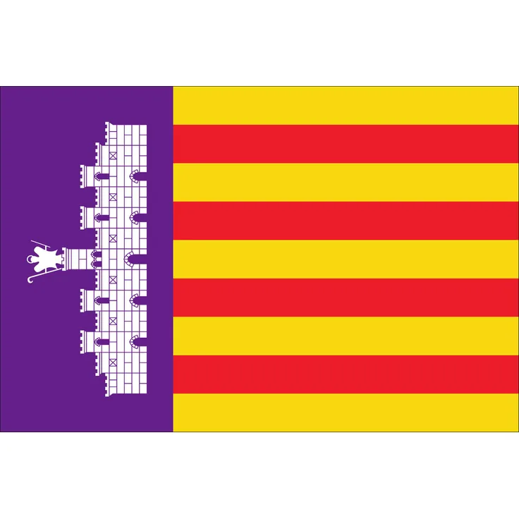 Flagge Mallorca 110 g/m² ca. 20 x 30 cm