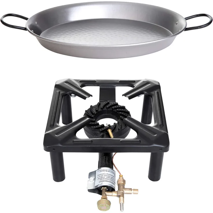 Hockerkocher-Set, groß, mit Paella Pfanne - Preisvergleich
