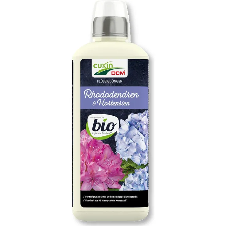 Cuxin Flüssigdünger für Rhododendren und Hortensien Bio, 800 ml