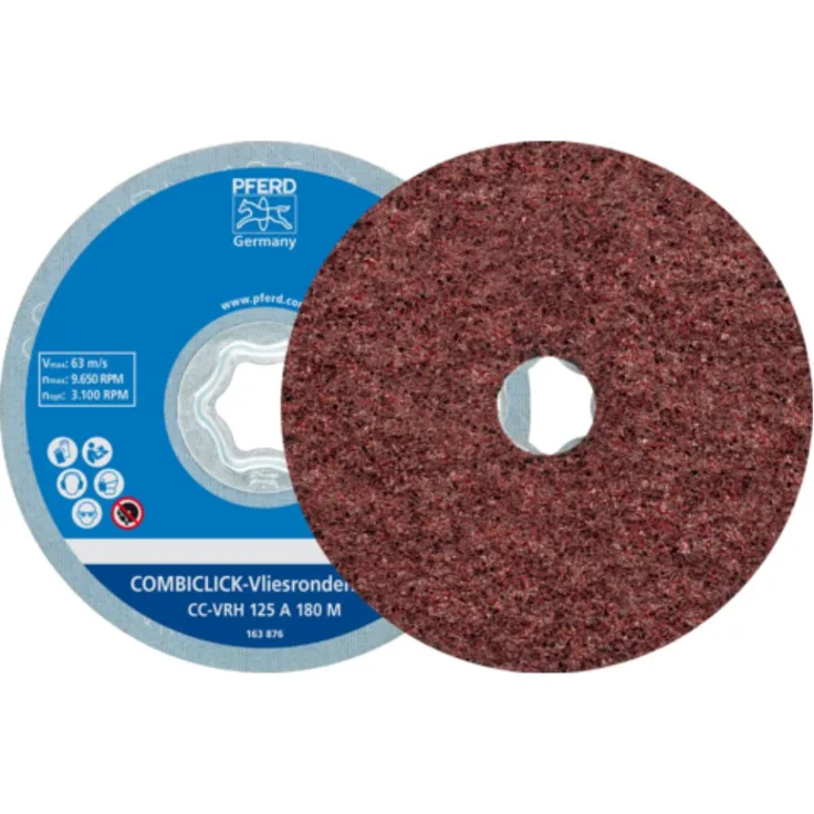 PFERD COMBICLICK harte Vliesronde CC Ø 125 mm VPE: 2