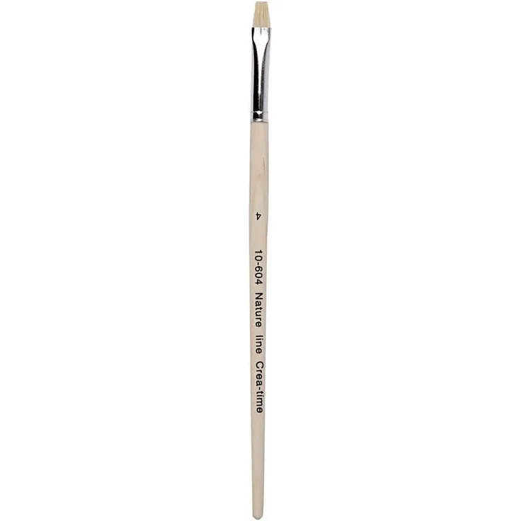 Nature Line Pinsel, Nr. 4 , B 7 mm, kurzer Griff, 12 Stück