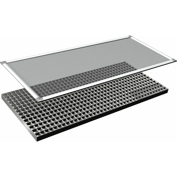 Windhager Lichtschachtabdeckung Komplettset Alu, 44x106cm – Bild 1