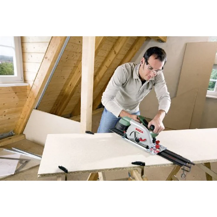 Bosch Kreissäge PKS 66 AF (mit Führungsschiene, 1600 Watt, im Karton) – Bild 4
