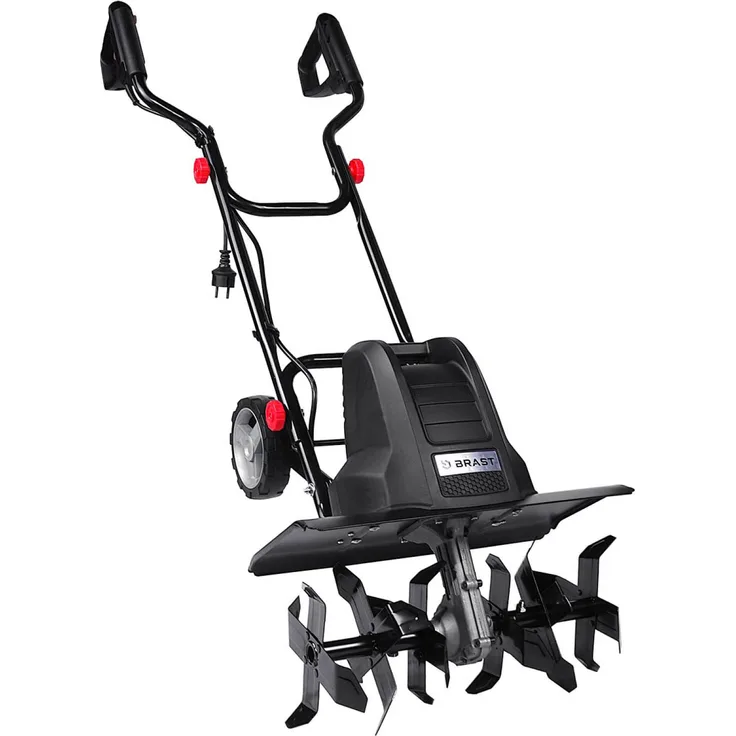 BRAST Motorhacke Elektro Gartenfräse 1500 Watt 45cm Arbeitsbreite 24 Hackmesser Kultivator Ackerfräse Hacke