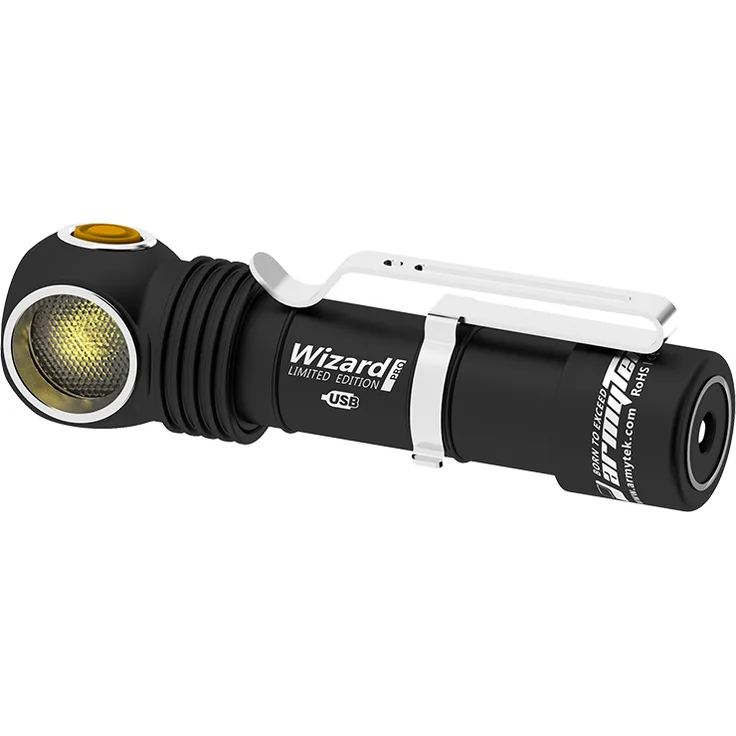 ArmyTek Wizard C2 Pro Nichia Magnet Warm LED Handlampe mit Magnethalterung akkubetrieben 1600lm 4680h 65g