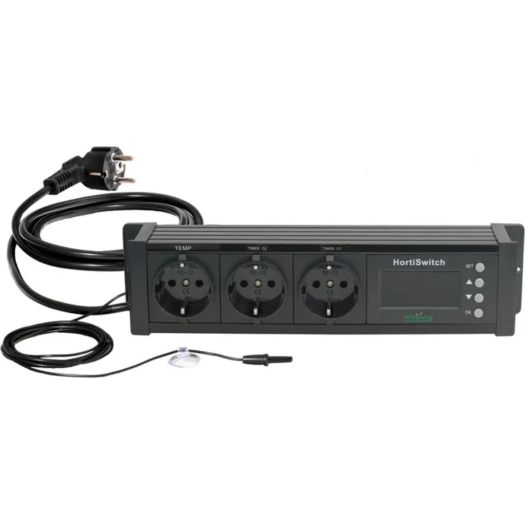 Thermostat HortiSwitch 3.0  Digital gesteuert, mit Timer und Temperatur-Sensor