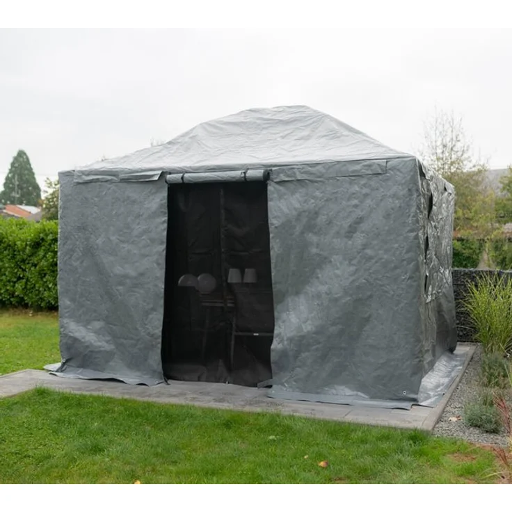 Sojag Pavillon 10 x 10 Winterabdeckung Grau – Bild 4