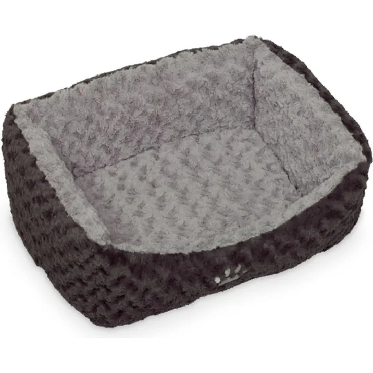 Nobby Komfort Bett SEOLI dunkelgrau-hellgrau 75 x 60 x 23 cm