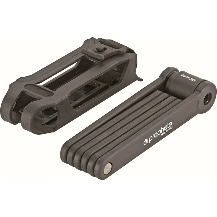 Prophete Faltschloss mit Halter, 1 Standard Schlüssel 1 LED-Schlüssel