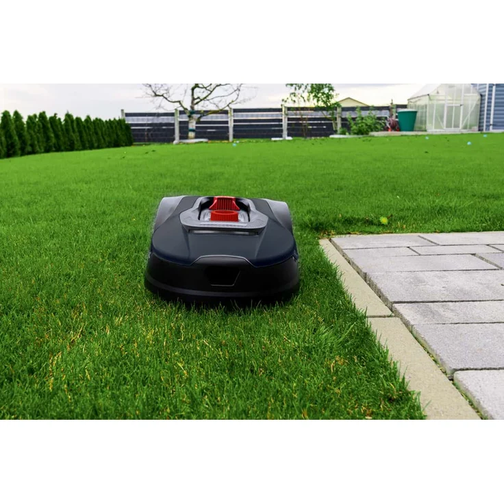 Scheppach Mähroboter RLM500W bis zu 400 qm² | 18cm Schnittbreite | 20-60 mm Schnitthöhe | Regensensor | WiFi & BT | App gesteuert | 35% Steigung | inkl. Station, 9 Messer, 100m Kabel & 130 Bodenhaken – Bild 10