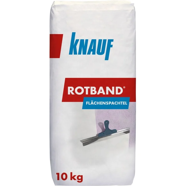 Knauf Rotband Flächenspachtel weiß, 10 kg – Bild 1