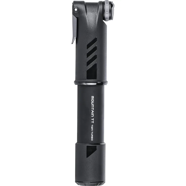 Topeak Handpumpe Mountain TT Twin Turbo, Schwarz