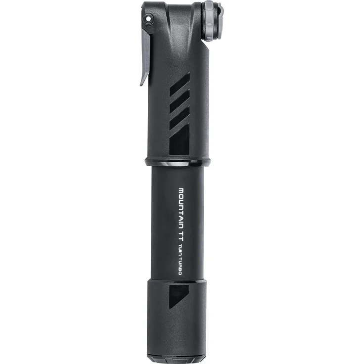 Topeak Handpumpe Mountain TT Twin Turbo, Schwarz