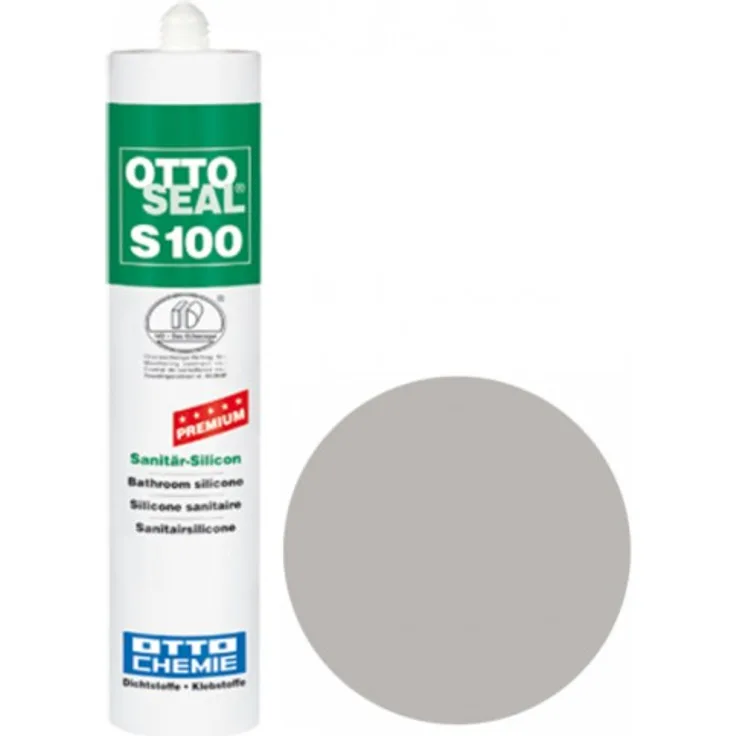 OTTOSEAL  S100 Premium-Sanitär-Silikon/Silicon 300 ml - Grau 15 C776