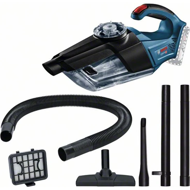 Bosch Professional GAS 18V-1 Solo Kleinstaubsauger, 18V System, Nass- und Trockensauger, ohne Akku und Ladegerät, Verlängerungsrohr, Fugendüse und Teppichdüse – Bild 1