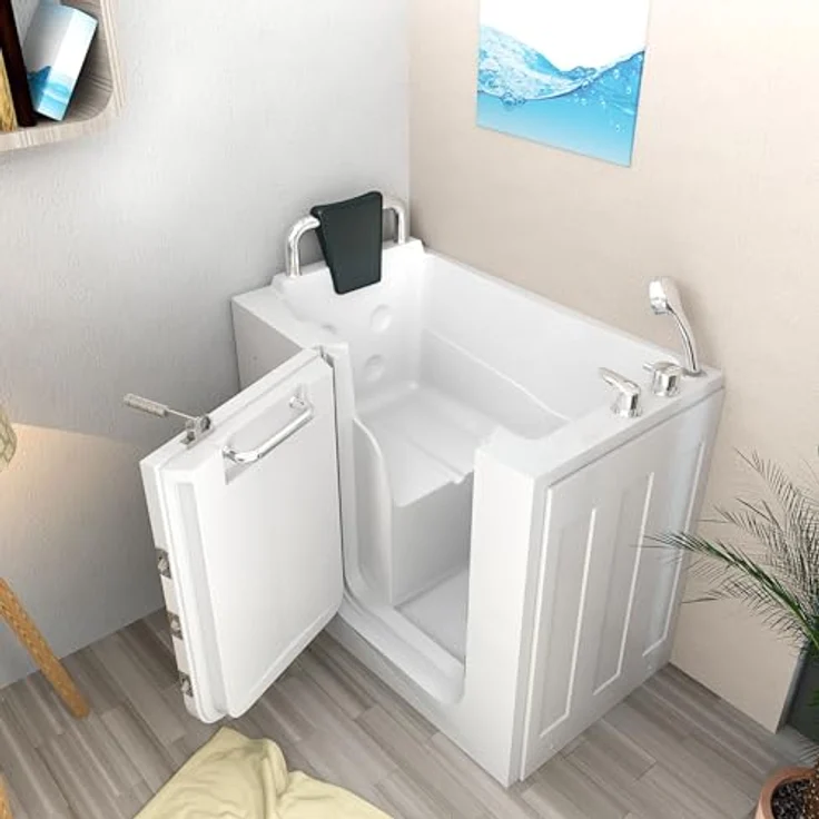 Senioren Sitzbadewanne Senioren Badewanne Sitzwanne Wanne mit Tür S08-A – Bild 5