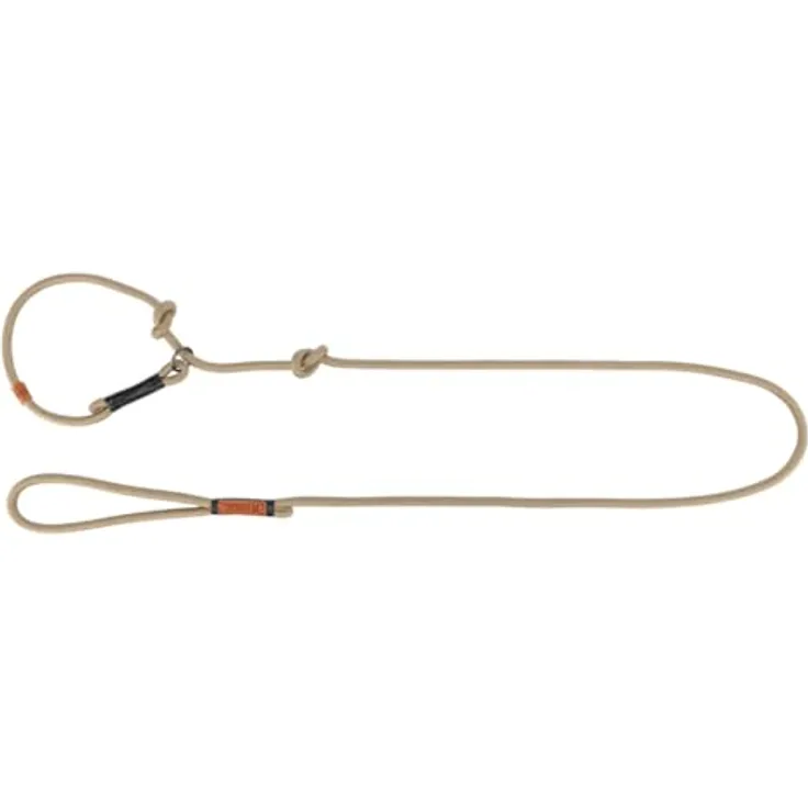 TRIXIE Hundeleine BE Nordic Retrieverleine S–M, 1,70 m Stuffenlos verstellbar in Sand/schwarz - Hundeleine mit Zugstopp ideal als Trainingsleine - für kleine bis mittelgroße Hunde - 17244