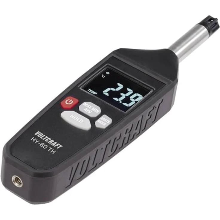 Voltcraft HY-80 TH, Digitales Thermo- und Hygrometer mit präziser Temperatur- und Luftfeuchtigkeitsmessung, handlich und leicht – Bild 4