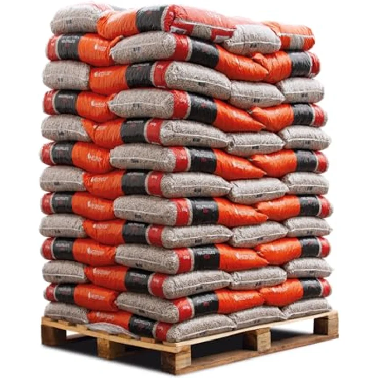 HEIZFUXX Holzpellets Red 6mm, 15kg Sack (65 Stück, 975kg pro Palette), Hartholzpellets, ENplus A1 zertifiziert, CO₂-neutral, FSC-zertifiziert – Bild 2