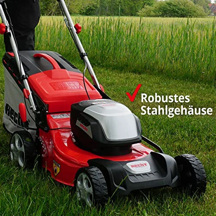 Hecht 5041S Akku-Rasenmäher mit Radantrieb, 41 cm Schnittbreite, Mulchfunktion, 3-stufige Höhenverstellung, Seitenauswurf – Bild 8