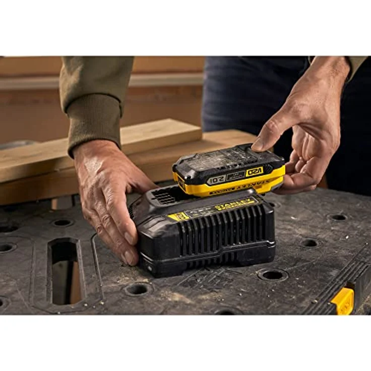Stanley SFMCB12D2-QW Akku Starter-Kit SFMCB12D2 18 Volt Einstieg in das V20-Akkusystem FatMax inkl, – Bild 5